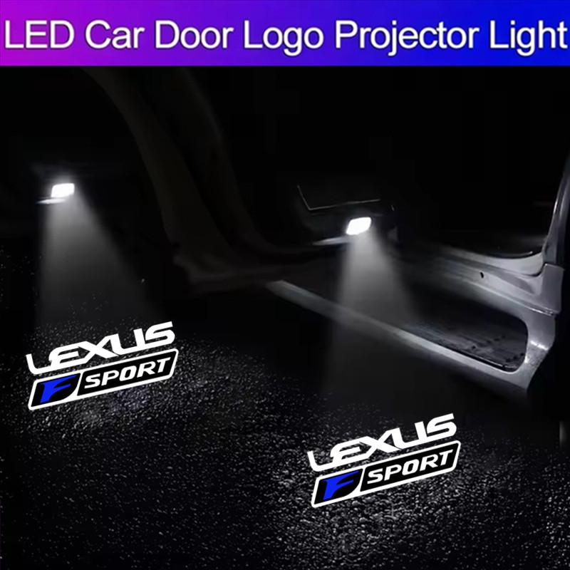 2026 Hot Interior Stickers LED Car Door Welcome Projector Ghost Shadow Light Accessories For Lexus RX ES GX LS LX IS GS RC UX Se