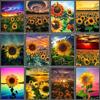 5d Diy Diamond Painting Full Round Mosaic Sunflowers Diamond Embroidery Flower Kit Handicraft Decoration For Home