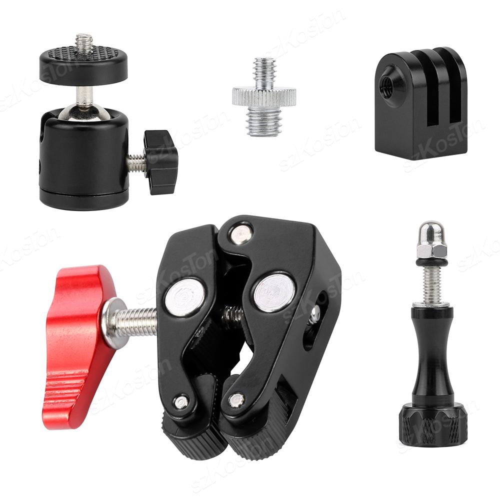 Motorcycle Bicycle Holder Handlebar Mount Bracket For GoPro 12 11 10 9 8 Insta360 X3 DJI Action 4 3 Sport Cameras Accessories
