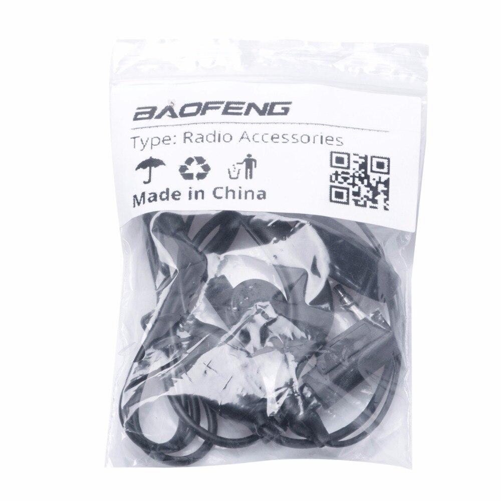 2PCS 888S UV-5R Original Earphone for Walkie Talkie UV 5R PTT Headset With Mic K Port Headphone for 888S Uv5r UV-5RA UV-5RE UV82