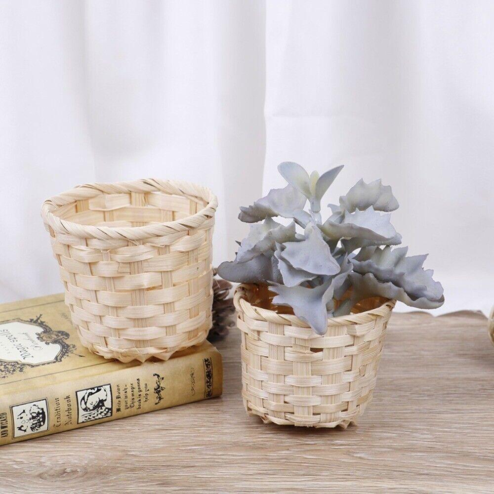 Bamboo Bamboo Sundries Basket Small Fruit Basket New Woven Flower Basket