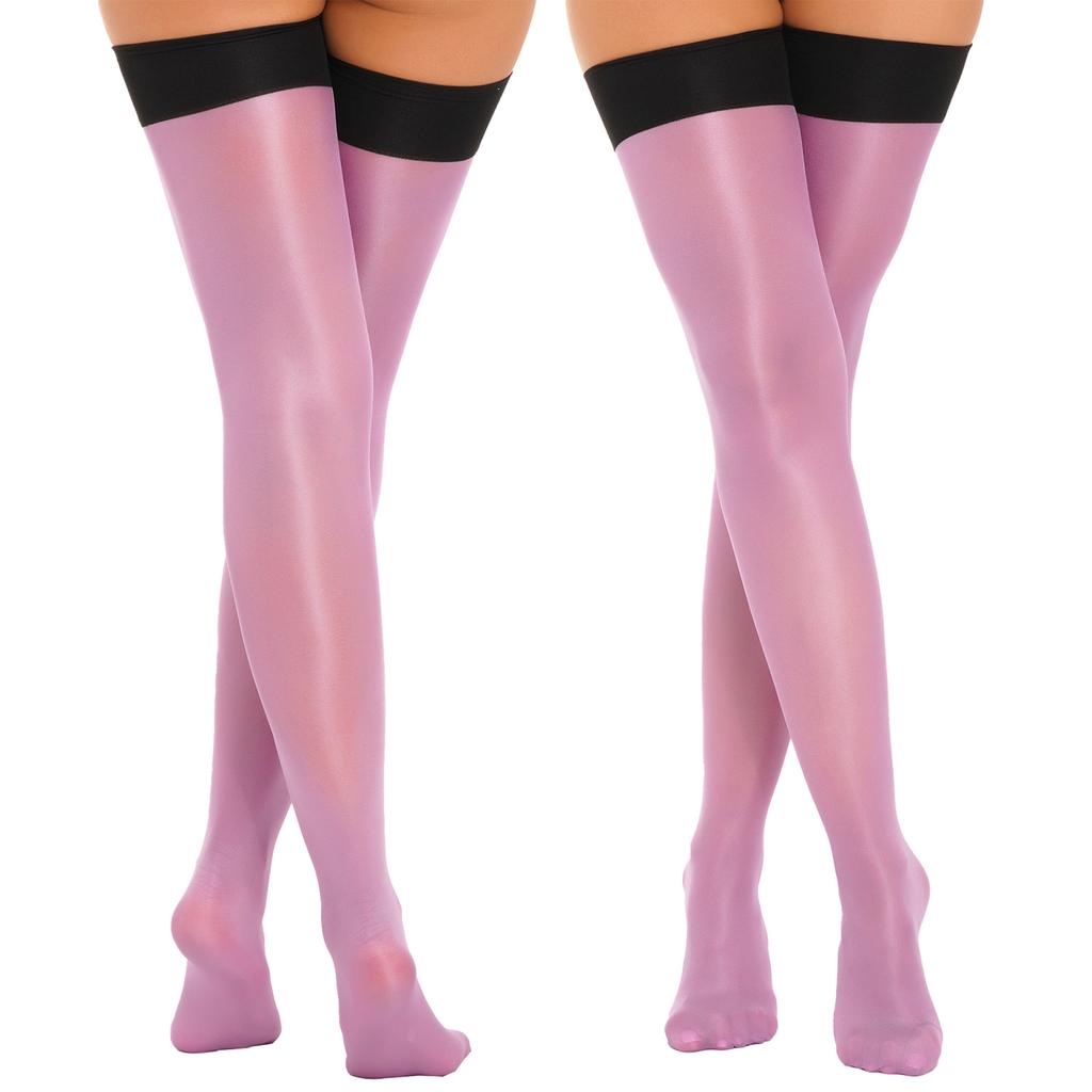 Прозрачные чулки до бедра, ультратонкие эластичные гольфы длиной до колена, длинные носки, колготки, карнавальный костюм для вечеринки