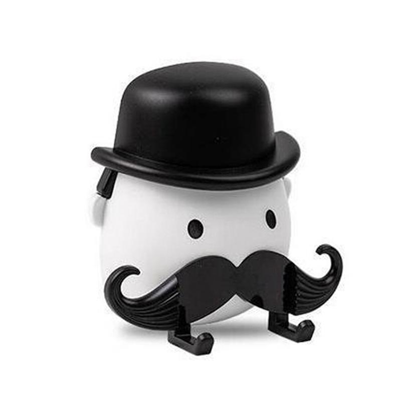Пластиковый держатель для бритвы в форме усов, настенная присоска для ванной комнаты, стойка для хранения бритв, бороды, бритвы, органайзер, крючок с присоской