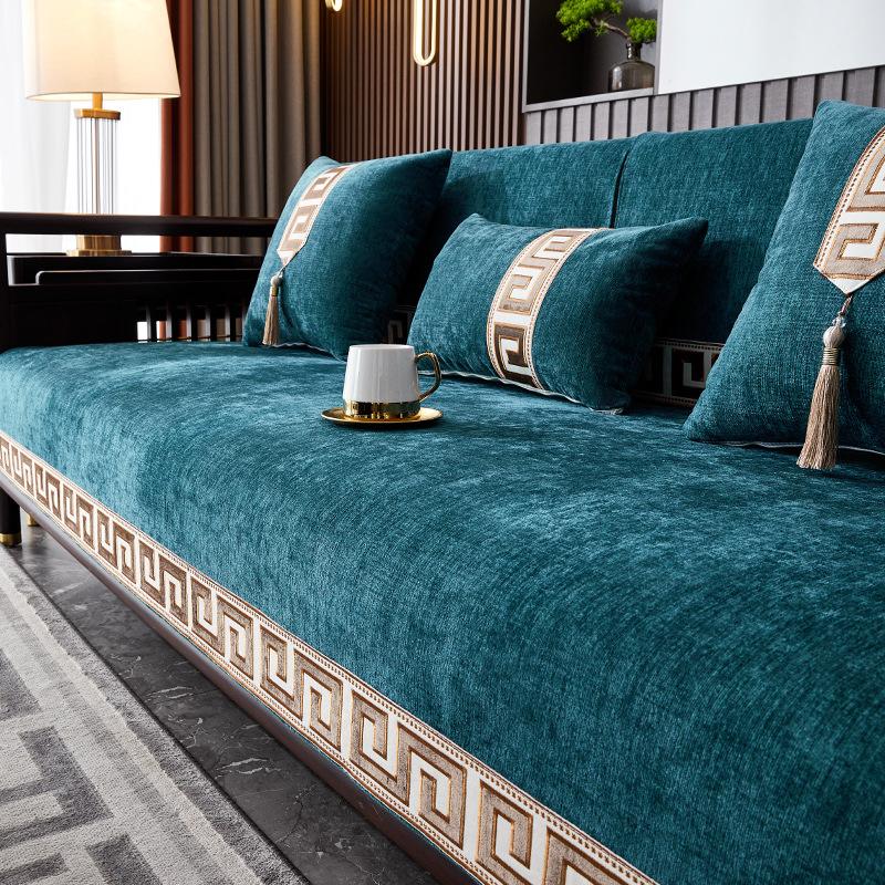 Sofa Cushion Universal In All Seasons  New Simple And High-End New Chinese-Style Thickened Non-Slip Seat Cushion Sofa Cover Cover Towel
