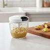 Kitchen Gadgets Hand-pulled Manual Garlic Chopper Sharp Effort-saving Meat Mincer Efficient Stainless Steel Garlic Masher Chef