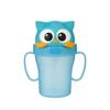 Edison Friends Spill-proof Straw Cup 3, Owl Blue, 1 Pc, 200ml