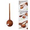 Japanese Style Wooden Soup Spoon With Long Handle Kitchen Utensil Practical Tableware For Home Dining Outdoor Use