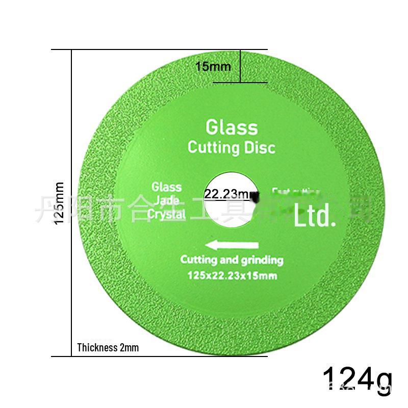 Алмазное сверхтонкое зеленое лезвие для пайки припоем для резки керамики, нефрита, стекла, плитки и винных бутылок.