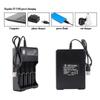 Зарядное устройство USB для аккумуляторов 18650, 4 слота, перезаряжаемое зарядное устройство для литиевых аккумуляторов со светодиодной индикацией, для зарядки аккумуляторов 18650 16650 14650 16340