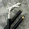 Brass Jaguar Head Handle Wooden Walking Stick Cane Vintage Antique Replica Gifts