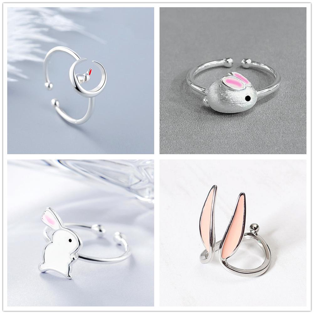 Регулируемое кольцо с милыми животными, ювелирные изделия, открытые кольца для влюбленных пар, дамы, подарки на День святого Валентина