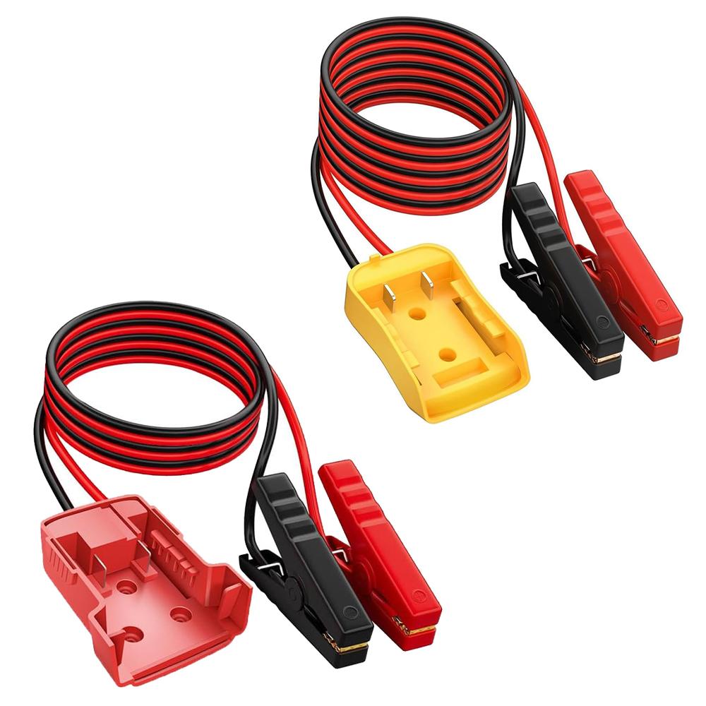 Зажим-перемычка для аккумулятора, адаптер питания для аккумулятора Dewalt/Milwaukee 11V, пусковое устройство для запуска автомобиля 1,18 фута