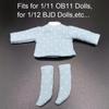 Dolls for 1/11 OB11 Doll DIY Doll Clothes Doll Cotton T-shirt Doll T-shirt Socks Cotton Dot Blouse