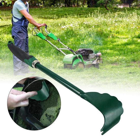 Скребок для газонокосилки с косилкой для удаления длинного мусора, многофункциональный инструмент для очистки газонной ручки