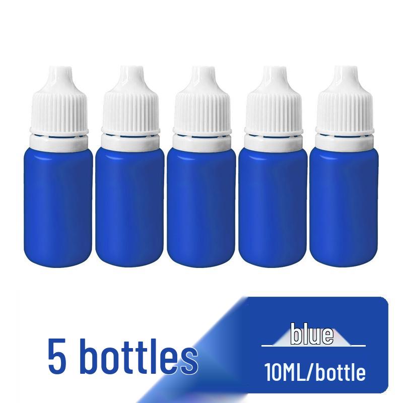 Быстросохнущая светочувствительная штемпельная подушка с чернилами для штампов - Красный, Черный, Синий, Фиолетовый, Зеленый Несмываемые чернила