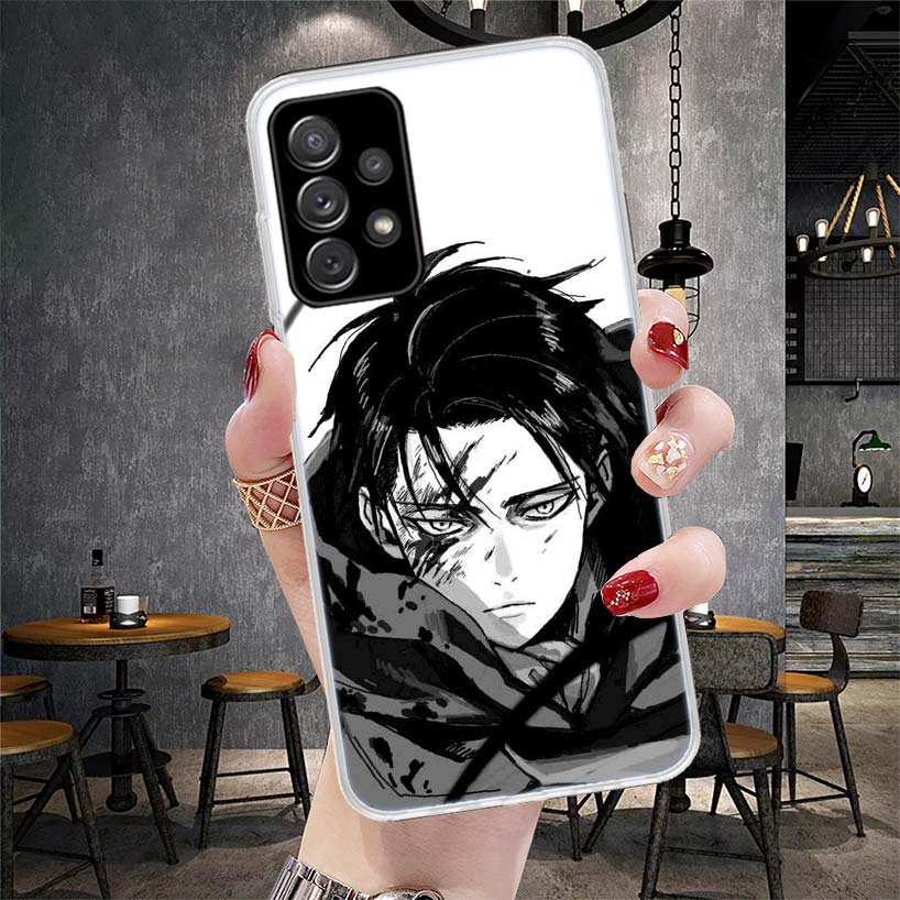 Чехол для телефона Titan Attack Levi для Samsung Galaxy A12 A22 A32 A52 A72 A02S A51 A50S A71 A70 A31 A20S Note 20 Ultra S10 A10S Galaxy