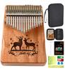 PERDIN Kalimba Beginner Set 17 Keys Tuned Japanese Sheet Music Included Introduction Book Included Case Included Engraved Musical Instrument Kalimba