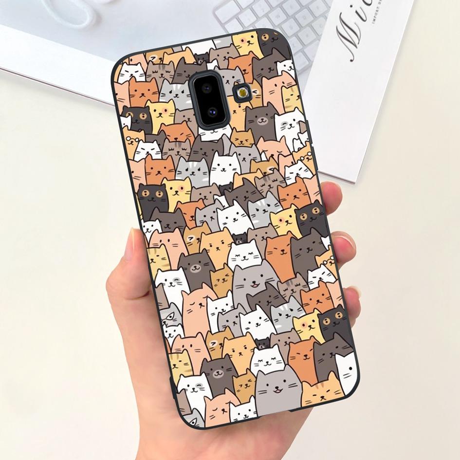 Чехол для Samsung Galaxy J4 J6 Plus 2018 Популярный Цветок Мягкий Силикон Задняя Крышка Телефона Для Samsung J6Plus J4Plus J610F J415F Capa