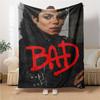 1Pc Michael Jackson Bad Album Cover Blanket Soft Throw Blanket For Home Bedroom Bed Sofa Travel Office Solid Christmas Blanket