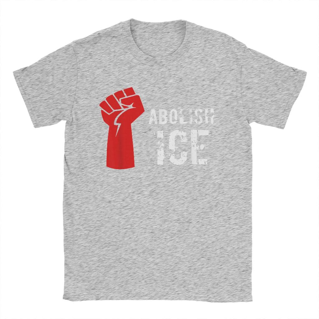 Vintage T Shirt Summer Abolish Ice Shirt Daca Immigration Fashion T Shirts Cotton Tshirt Unisex Y2k Classic Short Sleeve Top Tees