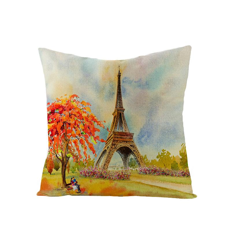 Retro-Style Autumn With Maple Leaves And Sunflowers Digital Printing Short Plush Pillow Covers For Car Sofa Office Cushion Cover