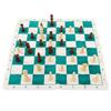 International Chess Set Chess Pieces with PU Checkerboard Parties Chess Board Game Kit
