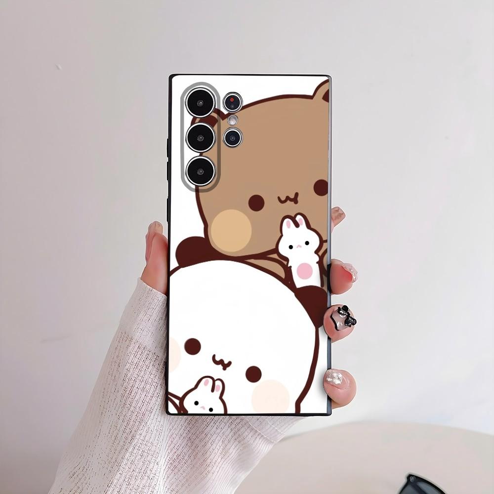 Милый Чехол Для Телефона Bubu Dudu Для Samsung Galaxy S25 S24 S22 S23 Ultra S21 S20 Plus 5G Матовый Нескользящий Полностью Закрывающий Мягкий Чехол