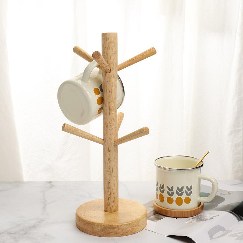 Подстаканник из цельного дерева, подстаканник для чая из стекла, деревянный настольный переносной подстаканник для слива, креативная стойка для хранения украшений для дома