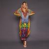 Quick-drying Bohemian Printed Summer Beach Dress Cotton Tunic Women Plus Size Beachwear SwimSuit Cover Up