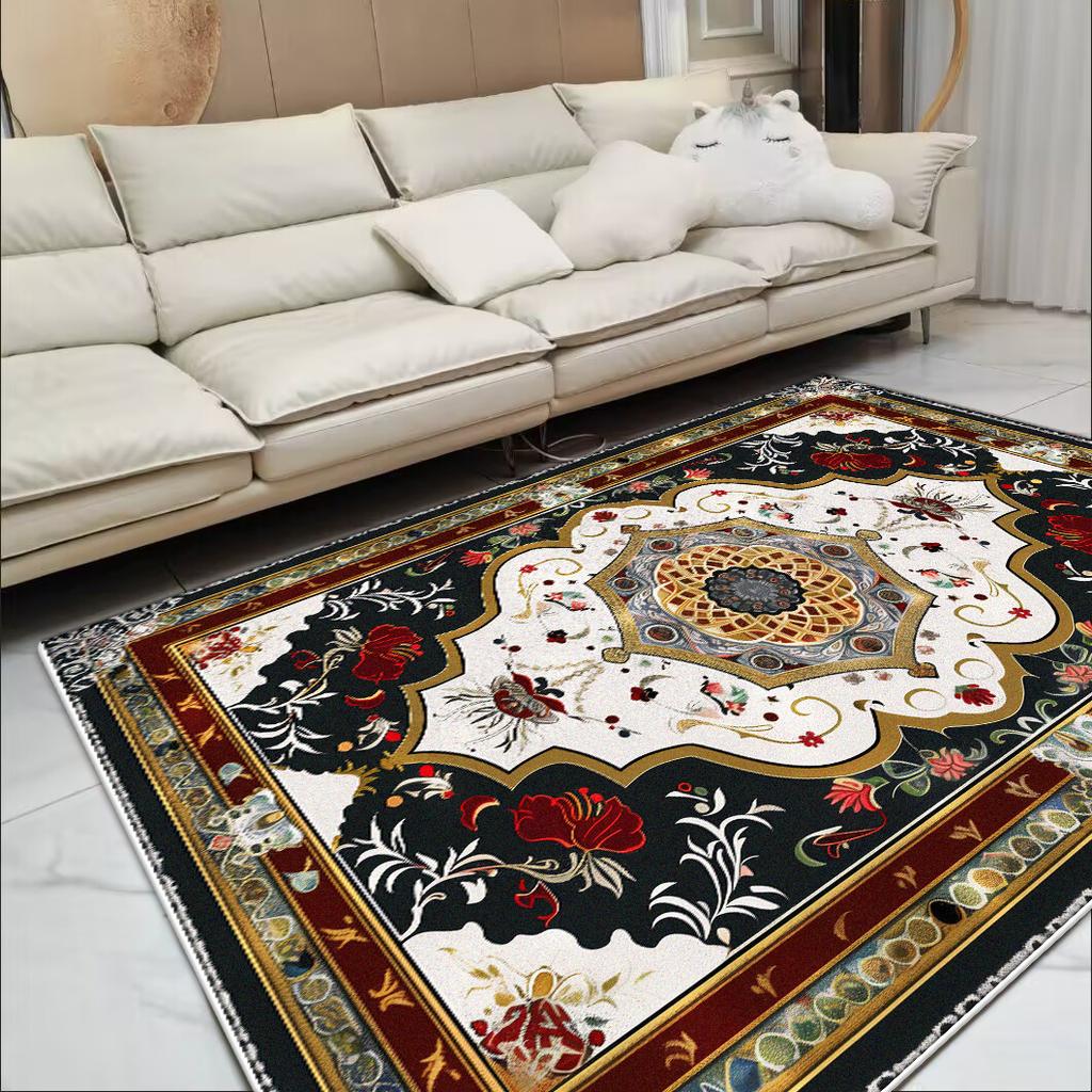 Великолепный европейский ковер для гостиной, ретро, большая площадь, украшение, ковры для диванной зоны, для спальни, гардеробной, нескользящие напольные коврики