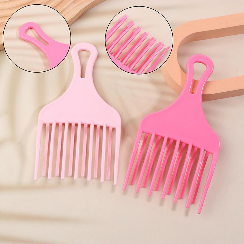 1 шт. вставная расческа для волос в стиле афро, широкая расческа, вилка для волос, щетка для мужчин, масляная головка для волос, пластиковая зубчатая расческа, вьющиеся афро-парикмахерские инструменты