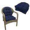Patio Furniture Cushions Outdoor U-Shape Chair Cushions Set of 2 Waterproof Wicker Chair Cushions Outdoor Seat Cushions Set 18.9 x 18.9