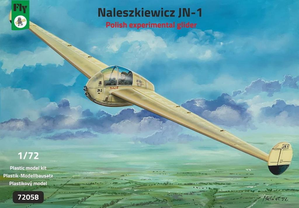 Пластиковая модель прототипа бесхвостого планера Fly Naleskevich FLX72058 1/72 JN-1