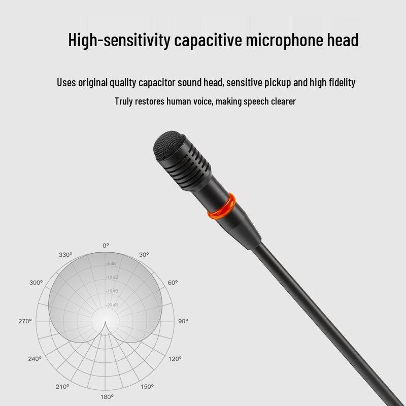 Профессиональный настольный конденсаторный конференц-микрофон HuiDu RS-95E