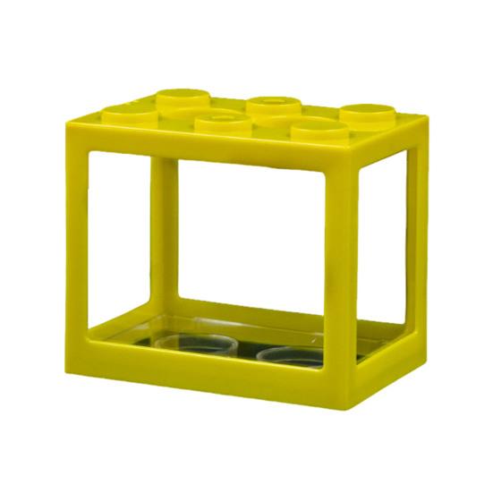 Мини аквариум для петушка, штабелируемый строительный блок, крошечный аквариум, аквариум, прозрачный