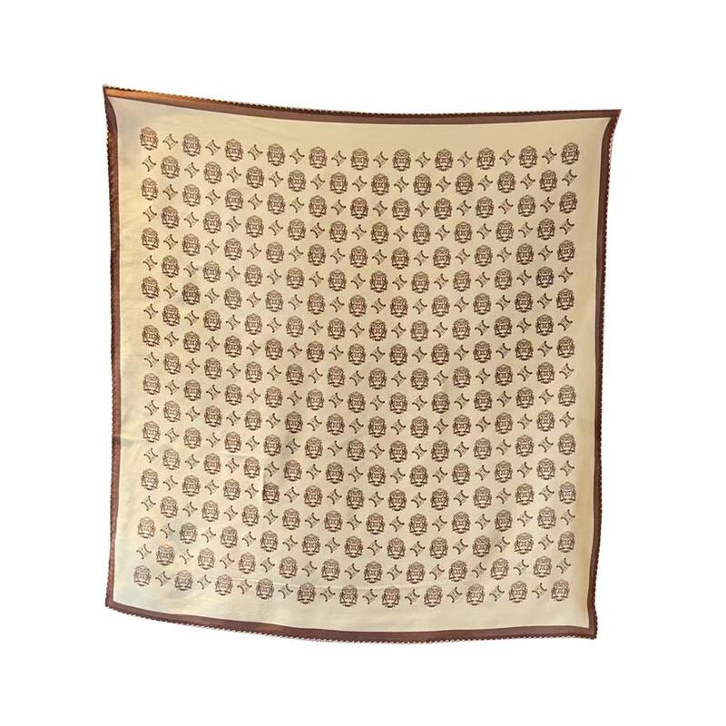 NINA SOLOR Triumphal Arch Crepe De Chine Silk Scarf