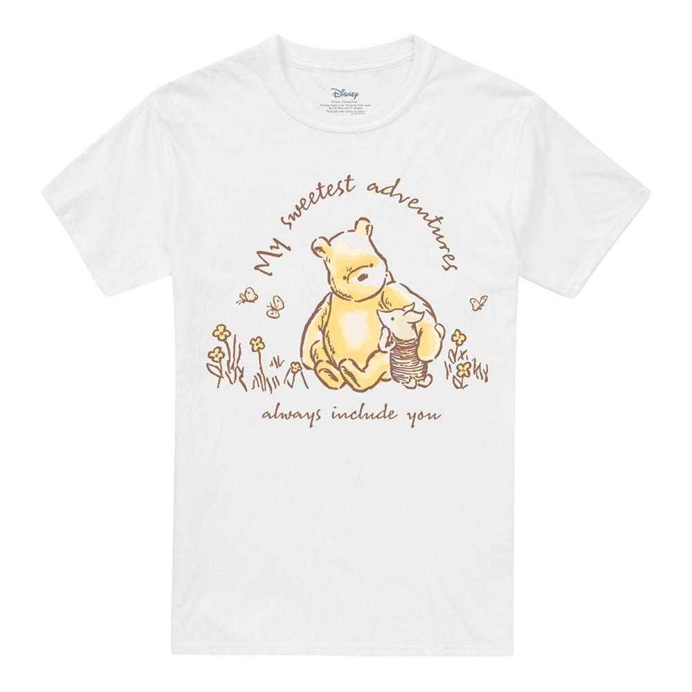 Winnie the Pooh Unisex Adult My Sweetest Adventures Piglet Classic T-Shirt