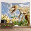 Зеленое растение, динозавр, настенный гобелен, украшение для дома, гостиной, гобелен, фон, украшение на стену, гобелен