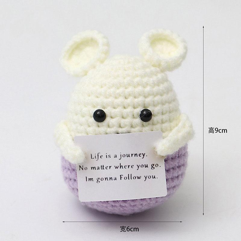 Творчество Ручная работа Позитивная кукла Картофель с карточкой Украшение для дома Вязание Кукла Гороховая пчела Картофель Украшения для офиса