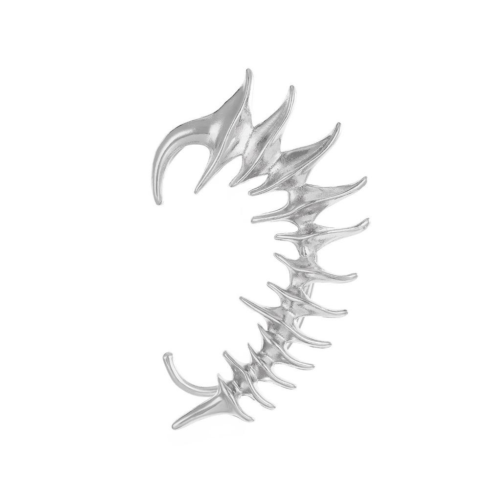 Металлический кафф для уха без прокола готический серьги модный клип для уха с шипами женский мужской