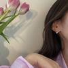 Earrings Niche Design Sense High-end Pink Love Earrings for The Summer New Trend