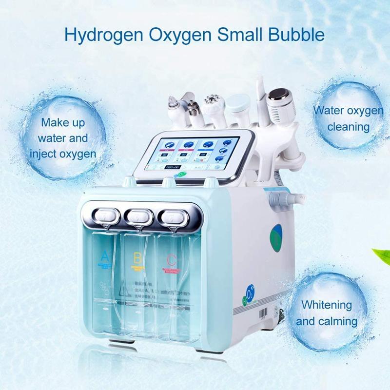 6 в 1 Bubble Oxygen HydraFacial Machine Hydra Facial Machine Пузырьковая машина для лица Водородная микродермабразия Салон