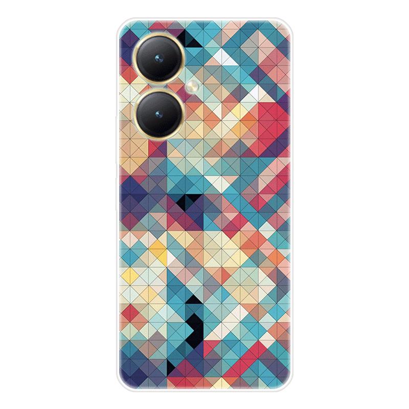 Для Vivo Y27 4G Y 27 5G чехол Мягкая силиконовая задняя крышка Чехол для телефона с рисунком из мультфильма Разнообразие