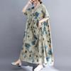 Хлопок лен плюс размер винтажная одежда женщины повседневное свободное длинное летнее платье