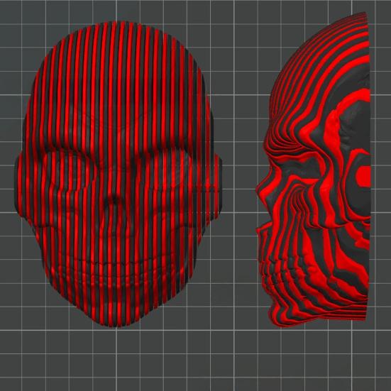 Yousheng 3D-печатное украшение в виде черепа, гибкое украшение в виде черепа, игрушка-антистресс в виде черепа для любителей киберпанка и готики