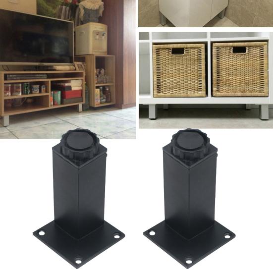 Сверхмощные антикоррозийные ножки шкафа из алюминиевого сплава, регулируемая высота, квадратная мебельная ножка, шкаф