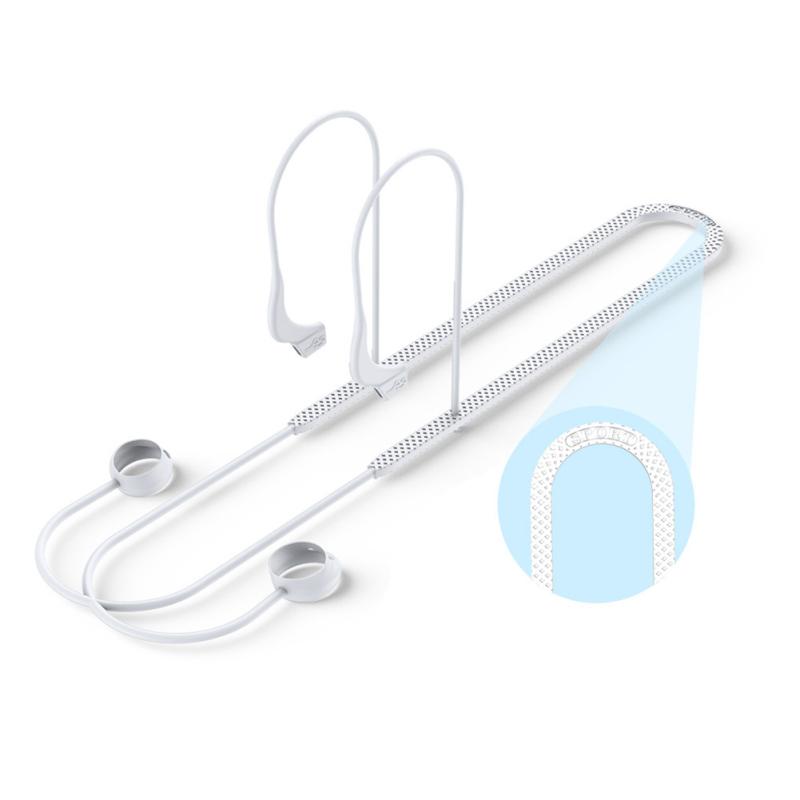 Мягкий силиконовый ремешок с защитой от потери, подвесной шейный ремешок для гарнитуры, совместимый для Samsung Galaxy Buds