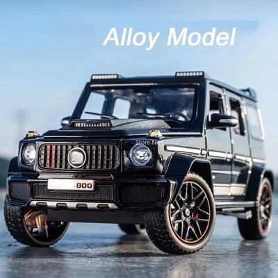 Игрушечная модель автомобиля G800 в масштабе 1/18, литой металлический внедорожник, коллекция со звуком и светом, амортизатор на четыре колеса, детская игрушка в подарок