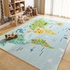 Kids Hopscotch Play Rug Educational Game Mat Stain Resistant Non Slip Washable Carpet for Nursery Playroom Home Decor