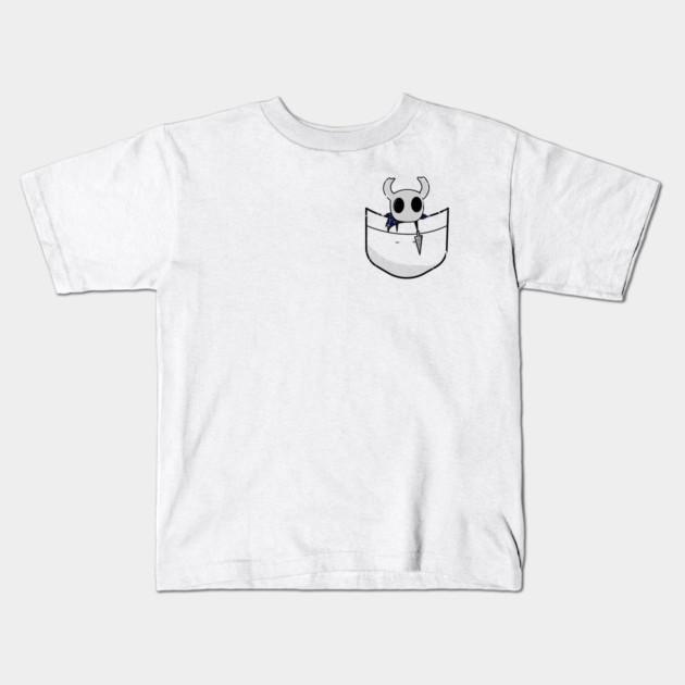 Boys Girls Soft Cotton Graphic Tees Hollow Knight In Your Pocket T-shirt Breathable Daily School Wear Kids T-Shirts